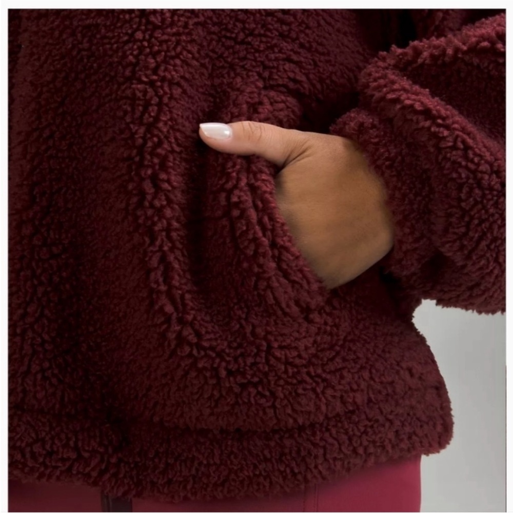 Lululemon Sherpa Cinchable Fleece Zip Up - Picture 4 of 9